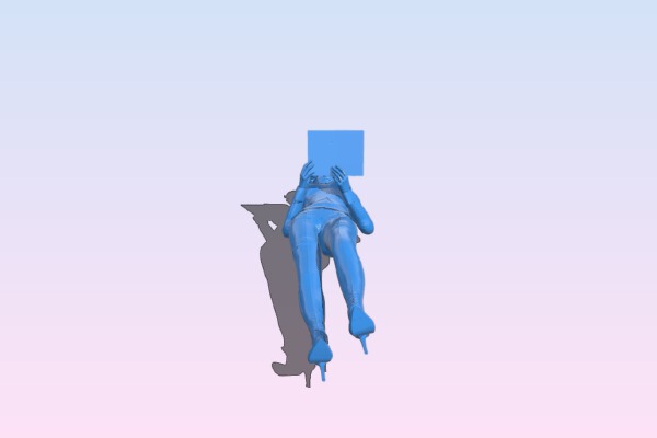 Female accountant | 3d print model