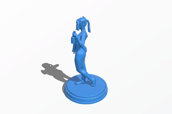 Girl at the bar | 3d print model