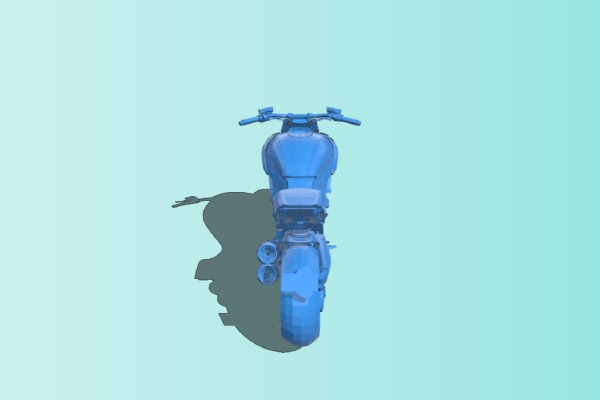 Large displacement motorcycle | 3d print model