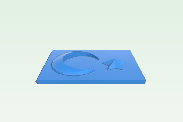 Türk Bayrağı | 3d print model