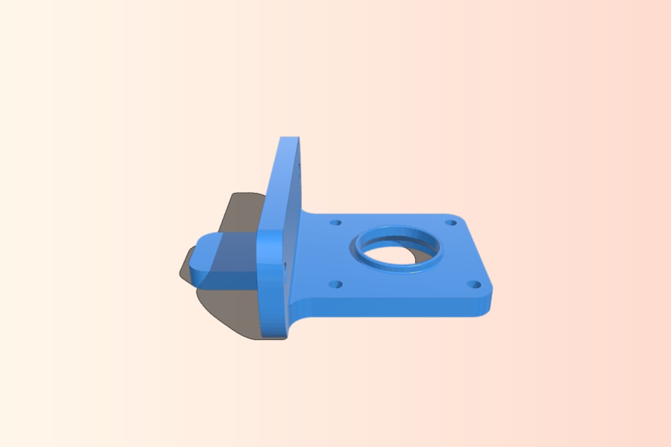 Compact Geared Bowden Extruder