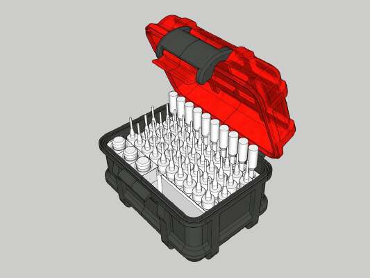 Mini box for mini carbide drill | 3d print model