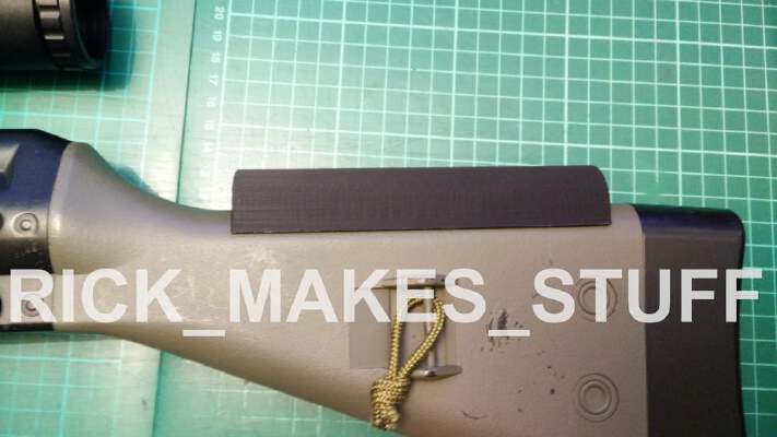 Airsoft G3-SG1 cheek riser pad | 3d print model