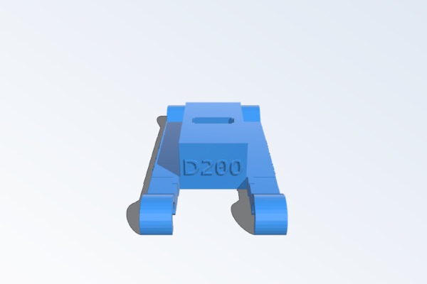 support pied a coulisse V2 discoeasy200 dagoma | 3d print model