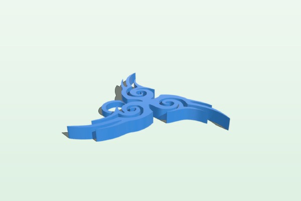 Tribal Key Chain | 3d print model