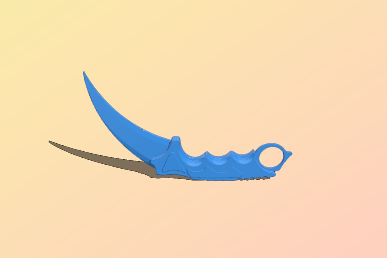 3D Printed Knife Karambit [Awesome and 100% useful]