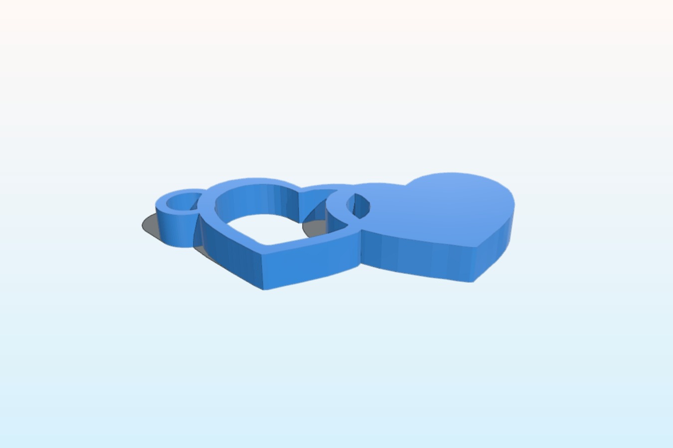 Heart key chain