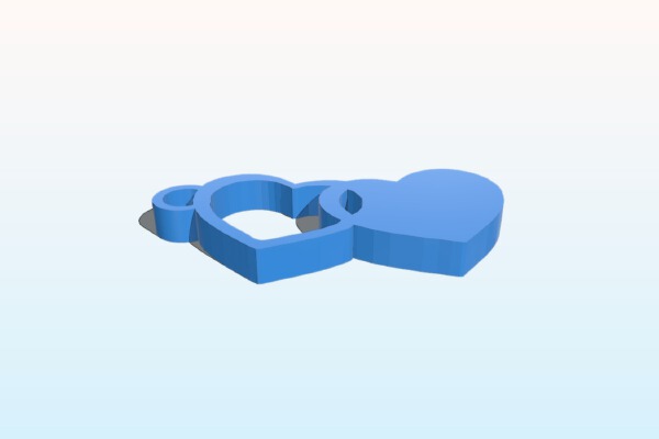 Heart key chain | 3d print model
