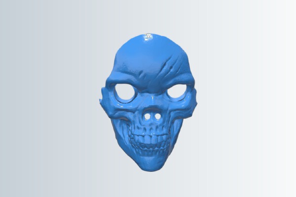 Face mask skull with nose holes | 3d print model