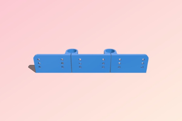 Hypercube Evolution Z-Axis Bed Support  BallScrew 1204 Dual Rods | 3d print model