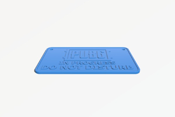 PUBG Sign | 3d print model