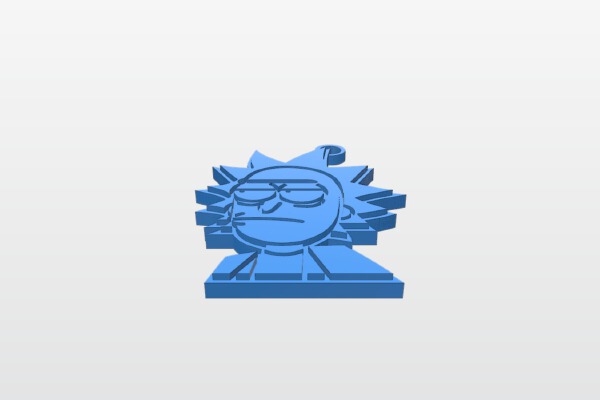 Rick Sanchez Keychain | 3d print model