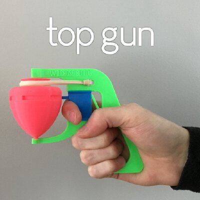 Elastic Top Gun! | 3d print model