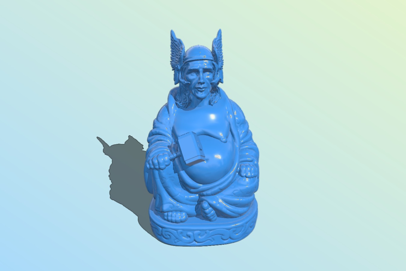 Thor Buddha w_ Hammer (Marvel Collection)