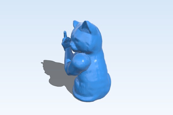 Rude Beefy Cat | 3d print model