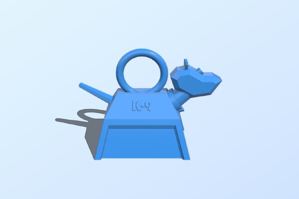K9 Keychain (From Doctor Who) | 3d print model