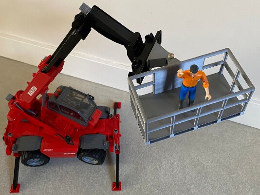 Bruder Telehandler Working Platform | 3d print model