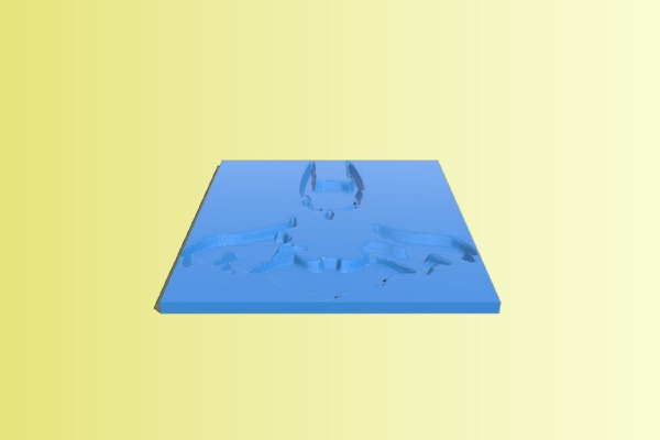Batman Sh Stencil | 3d print model
