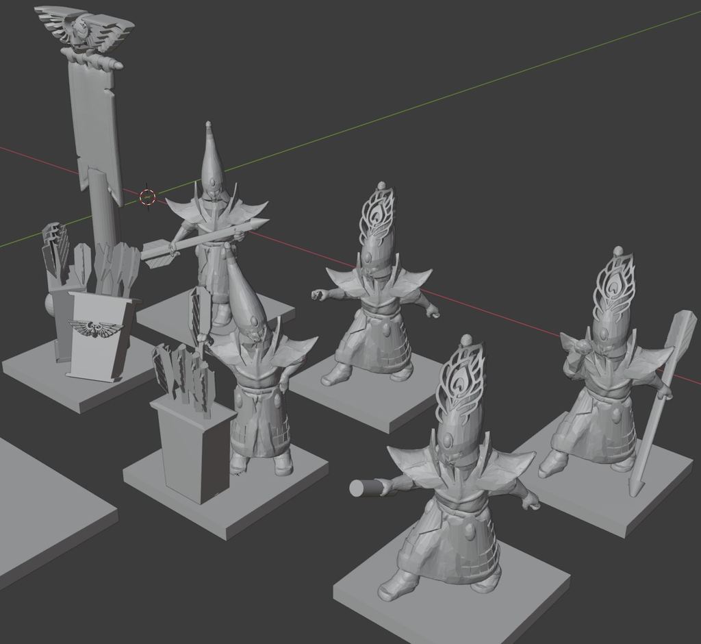 Elven Artillery Crew for Bolt Thrower Warmaster D&D War Hammer