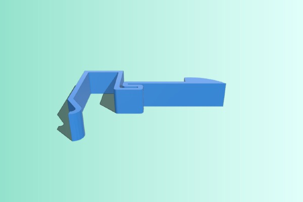 Door Latch for no-screws baby-proofing | 3d print model