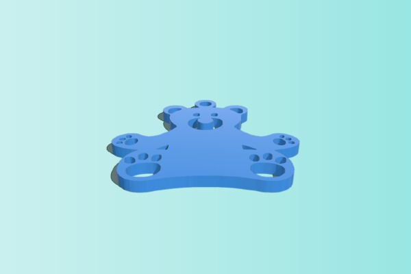 Bear Key Chain | 3d print model