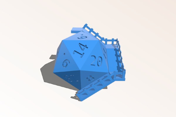 D20 Dice Tower | 3d print model