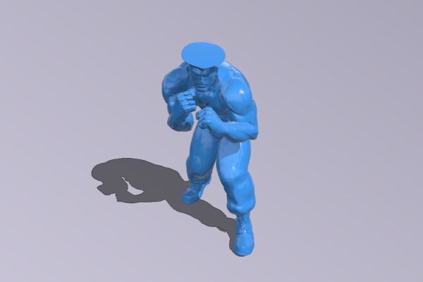 Guile Street Fighter | 3d print model
