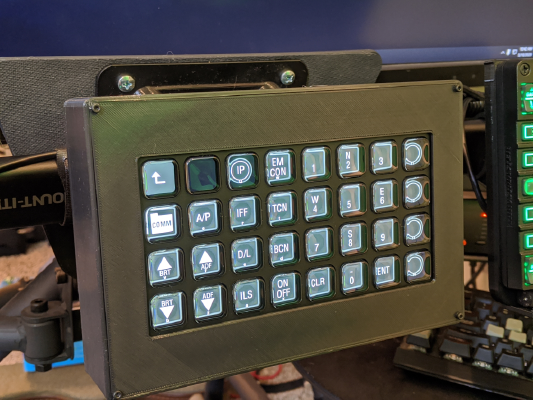 StreamdeckXL flight sim mount - VESA compatible | 3d print model