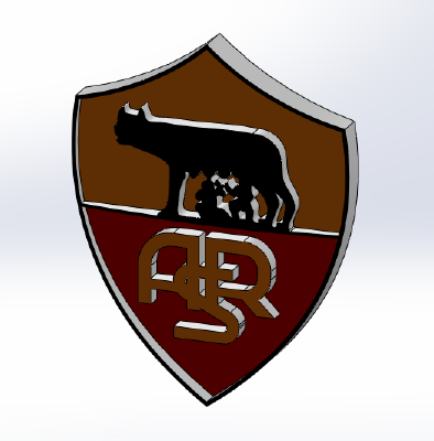 AS Roma logo | 3d print model