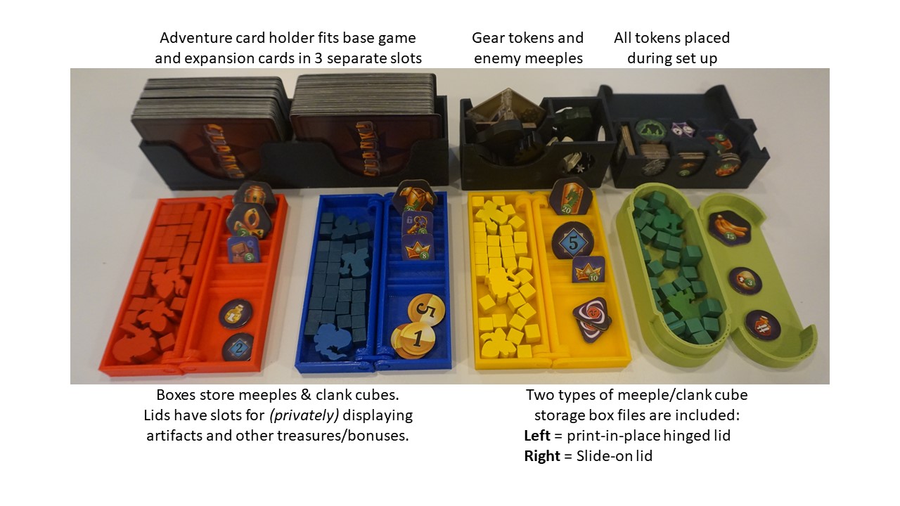 Clank! Organizer for base game and expansions