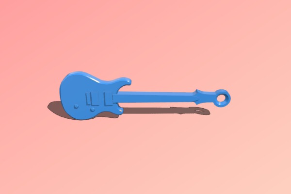 Keychain - PRS guitar | 3d print model