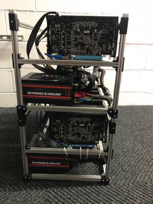 Mining Rig Frame 1515 Extrusion V.2 Stackable | 3d print model