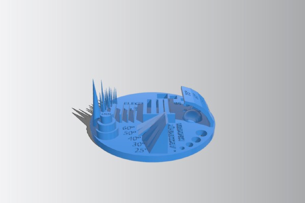 DLP Resin printer test object | 3d print model