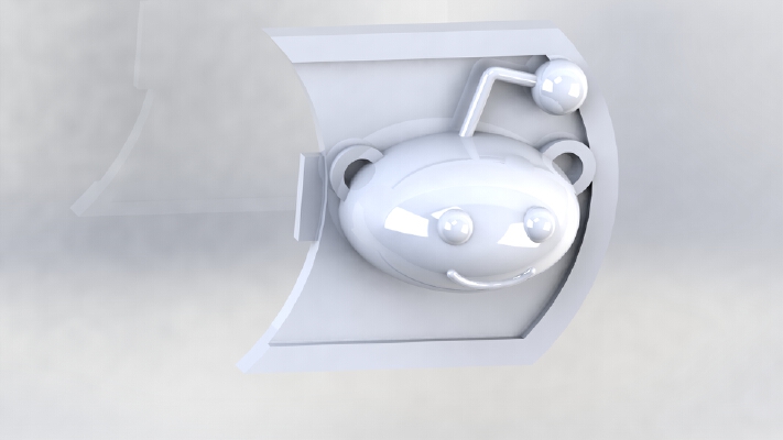 Subaru lifestyle icon - blank, reddit, cherry | 3d print model