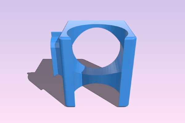 E3Dv5 Shroud and 40 mm Duct w_ Magnetic Coupler | 3d print model