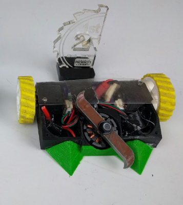 150g angled spinner combat robot (A Little Obvious) | 3d print model