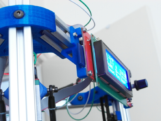 Smart LCD Controller Mount for Mini Kossel with 20mmx20mm extrusion frame | 3d print model