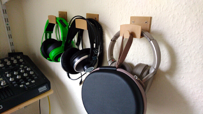 Wallmount for Headphones | 3d print model