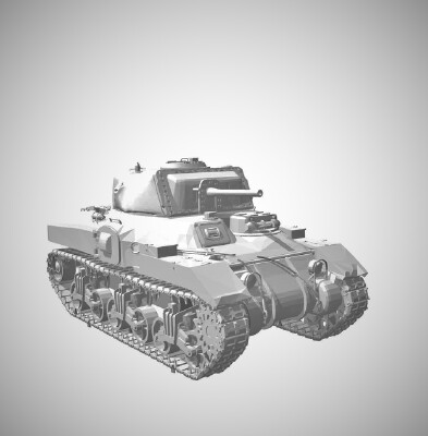 Tank Canadian RAM II Early 1_35 rev | 3d print model