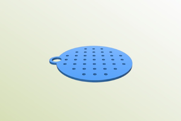 Cross-stitch-able Pendant | 3d print model
