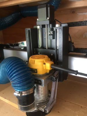 Shapeoko Z Plus Adapter for Suckit Dust Boot | 3d print model
