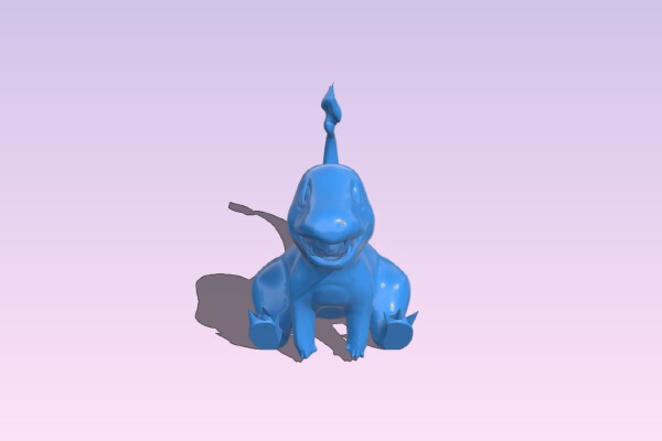 Sitting Charmander | 3d print model