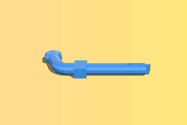 Bobbycar Tow Hitch (movable Lock), Kupplung | 3d print model