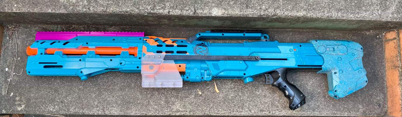 Longshot Barrel Extension Top Rail | 3d print model