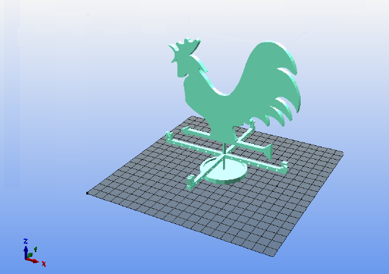 Rooster wind indicator | 3d print model