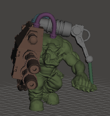 Looter Orc from the future | 3d print model