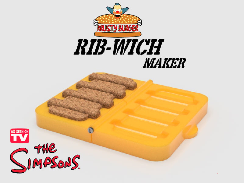 Rib-Wich burger press from the animated series " the simpsons"