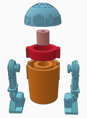 Kenner Vintage R2-D2 Artoo Deetoo Star Wars Figure | 3d print model