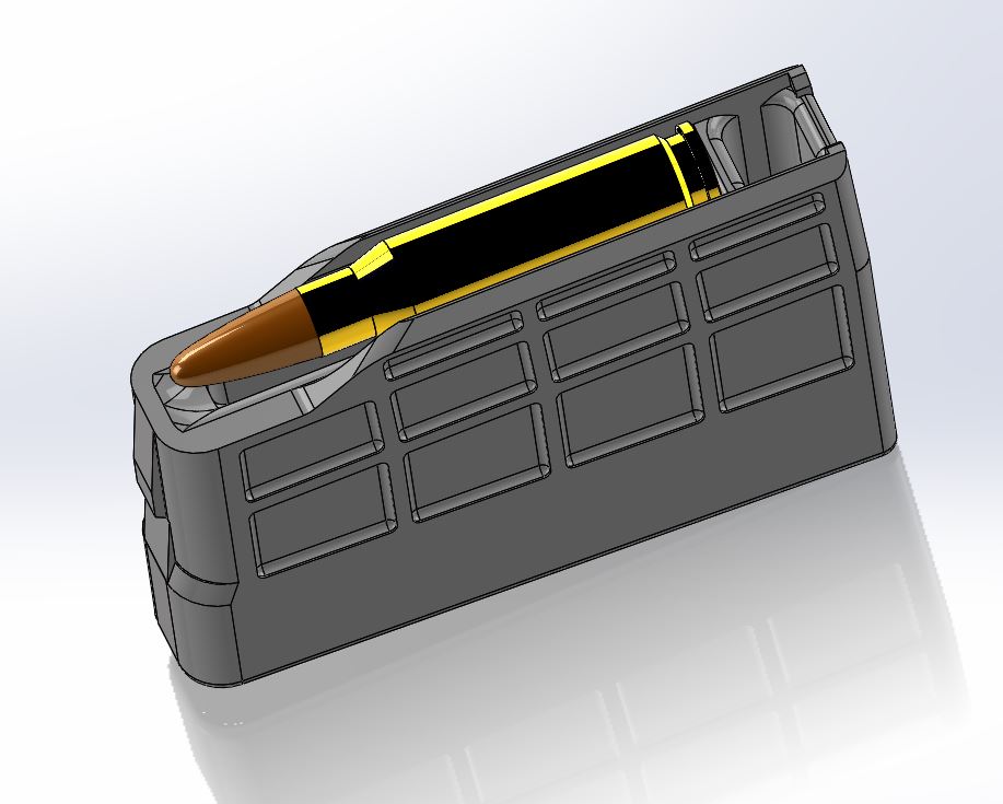 Tikka T3, Magazine Block (1 round load from port) Short _ Long Action