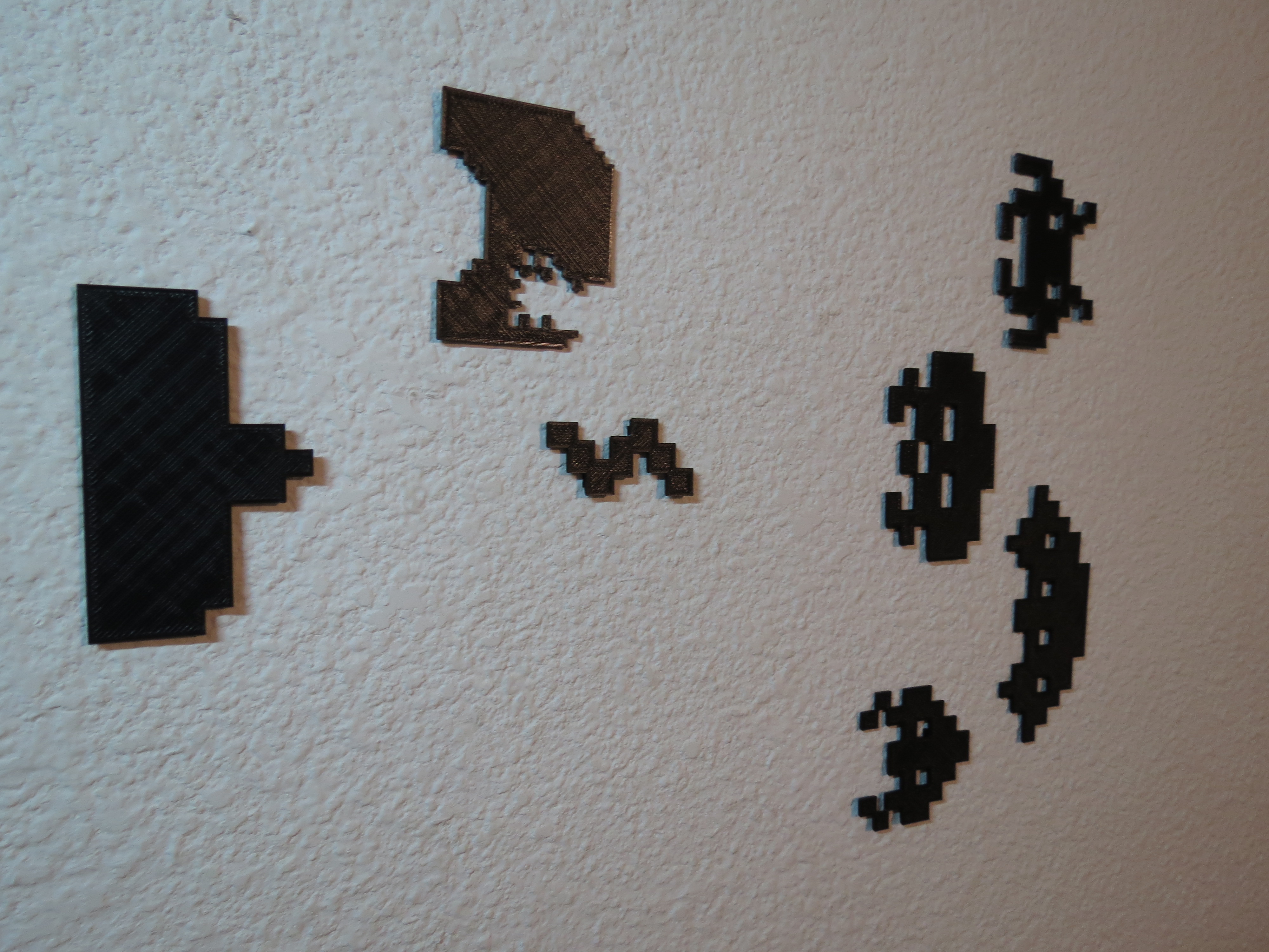3D Printed Space Invaders Decorations